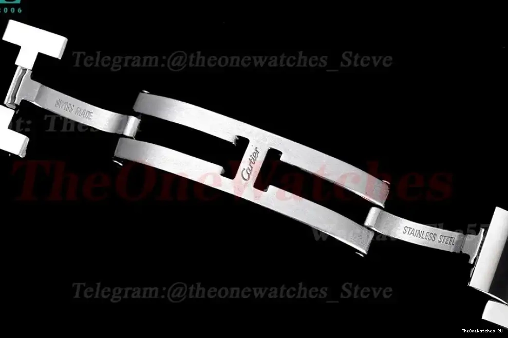 Bracelet Must SS K11F Quartz Dial White Small Tank On 0316