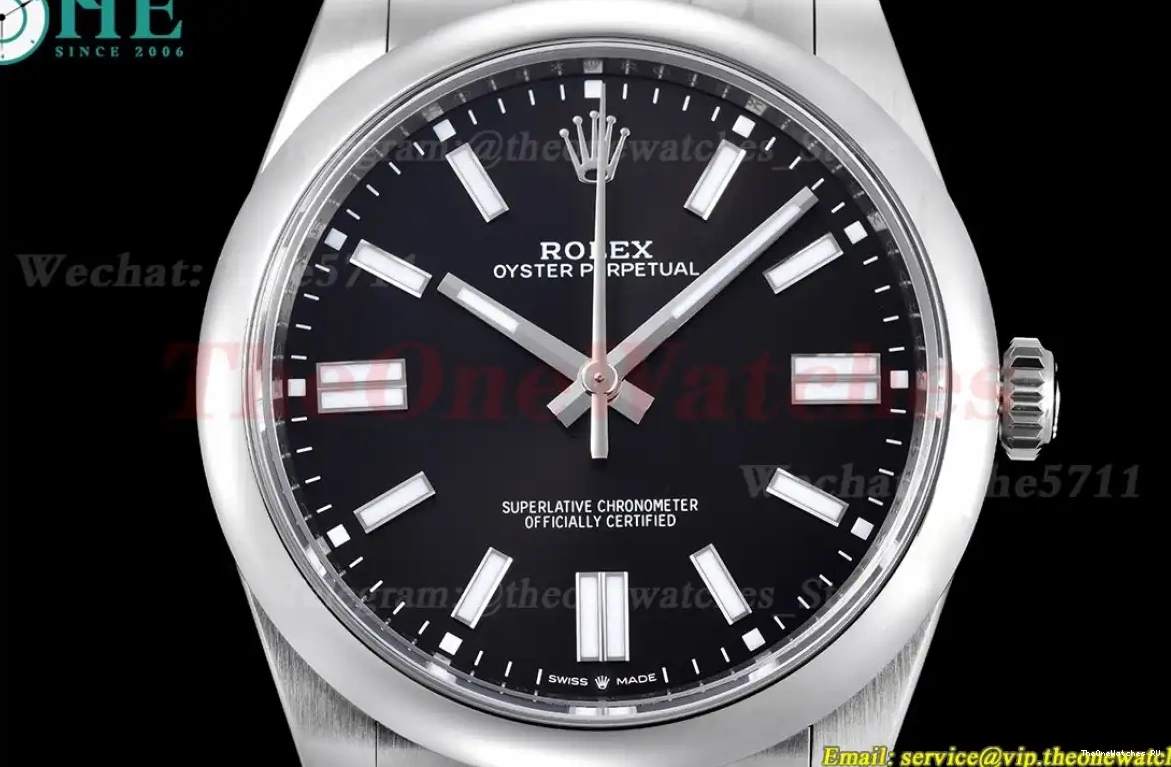 SS Dial VSF 41mm SS 124300 Black Oyster VS3230 Perpetual 0307