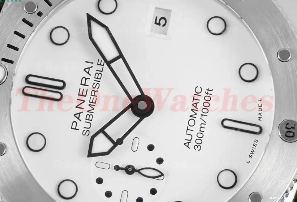 Dial TTF RU White P9010 Submersible 44mm PAM1226 SS 0309