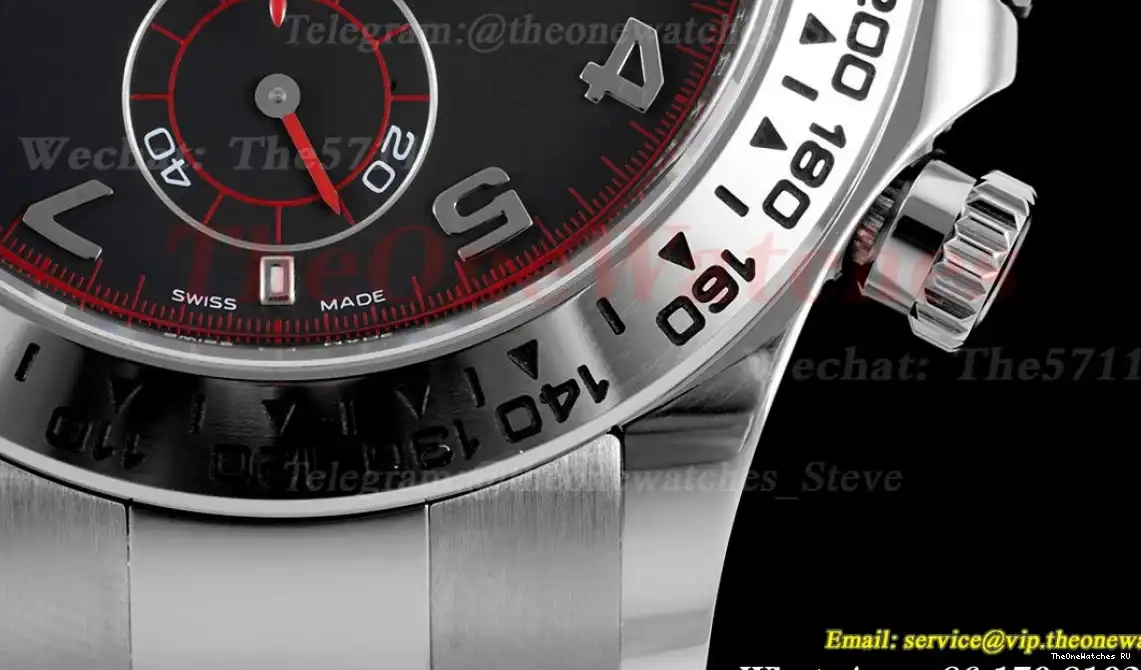 DD4130 116509 Num Daytona SS SS Clean 40MM Black 0304